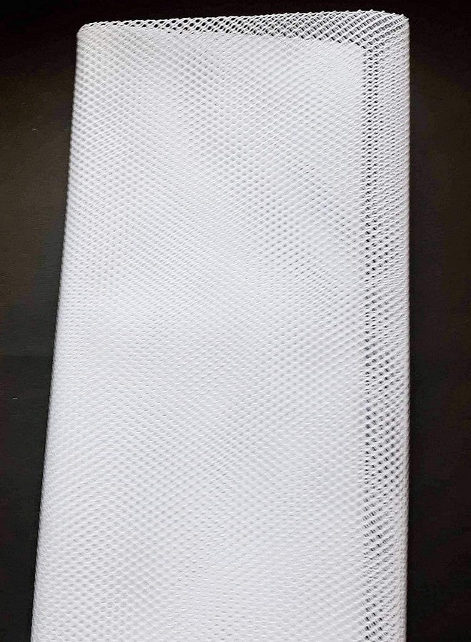 Hesch 9 Brand 5 Mtrs. Pack CAN CAN Net Fabric White Premium Boutique Range Ideal for Tailoring/Sewing, Fashion Designing, Boutique, Stitching - Image 2